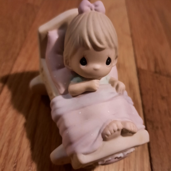 Precious moments its a girl porcelain ornament